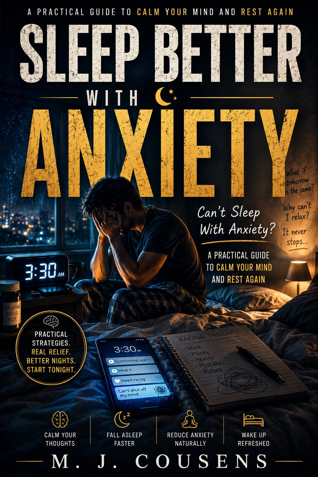 Sleep Better With Anxiety- A Practical Guide to Calm and Rest Your Mind Again.